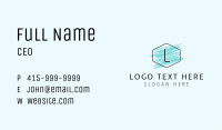 Hexagon Watercolor Letter Business Card Image Preview