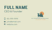 Buffalo Mountain Sunset Business Card Image Preview