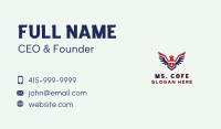 Patriotic Eagle Wings Business Card Image Preview
