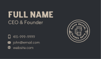 Beer Brewery Emblem Business Card Image Preview