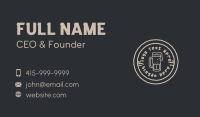 Beer Brewery Emblem Business Card Design