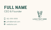 Antlers Moose Woodland Business Card Preview