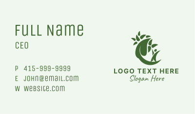 Vegan Leaf Organics Business Card Image Preview