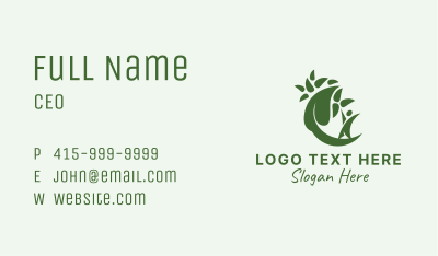 Vegan Leaf Organics Business Card