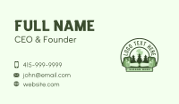 Forest Chainsaw Lumberjack Business Card Preview