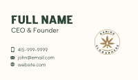 Marijuana Plant Extract Badge Business Card Image Preview