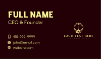 Luxury Flower Wreath Business Card Design