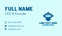 Blue Cute Robot Business Card Image Preview
