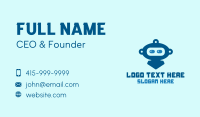 Blue Cute Robot Business Card Image Preview