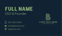Cyber Tech Software Letter B Business Card Design