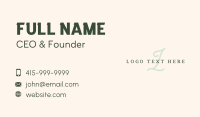 Elegant Stylish Wordmark Business Card Image Preview