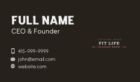 Elegant Generic Type Business Card Image Preview