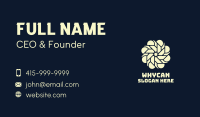 White Cyber Flower Business Card Image Preview