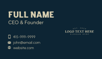 Vintage Boutique Wordmark Business Card Preview