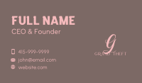 Beauty Elegant Lettermark Business Card Image Preview