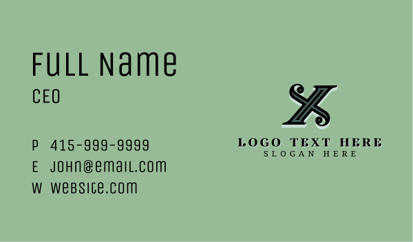 Ornate Stylish Decor Business Card Design Image Preview