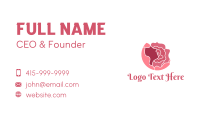 Rose Hair Petals Business Card Design