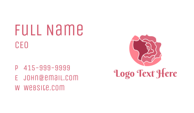 Rose Hair Petals Business Card Image Preview