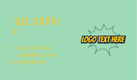 Pop Art Text Wordmark  Business Card Image Preview