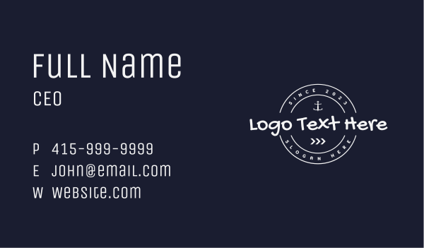 Beach Resort Wordmark Business Card Design Image Preview