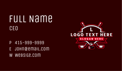 Hockey Sports League Business Card Image Preview