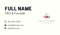 Red Cherry Fruit Business Card Image Preview