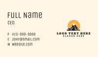 Nature Mountain Camp Business Card Image Preview