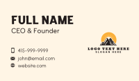 Nature Mountain Camp Business Card Image Preview