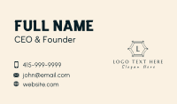 Aesthetic Boutique Lettermark Business Card Design