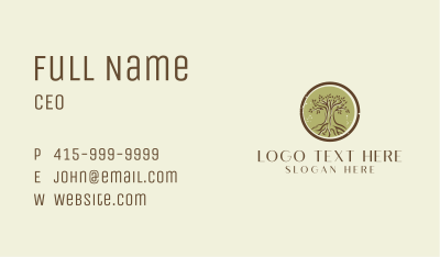 Old Tree Nature Business Card Image Preview