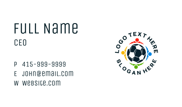 Soccer Ball Team Business Card Design Image Preview