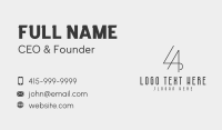 Elegant Letter LA Company  Business Card Image Preview