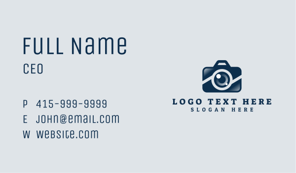 Camera Lens Media Business Card Design Image Preview