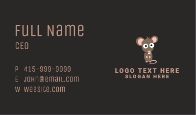Cute Rodent Rat Business Card Image Preview