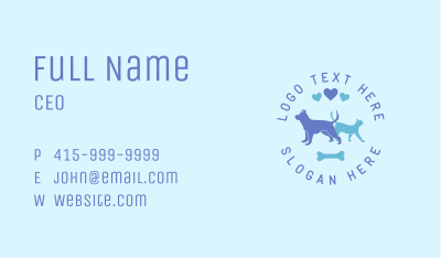 Dog Cat Pet Love Business Card Image Preview