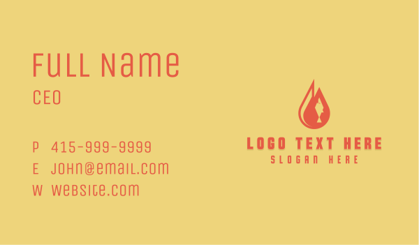 Flame Fish Grill Business Card Design Image Preview