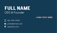 Apparel Store Wordmark Business Card Image Preview