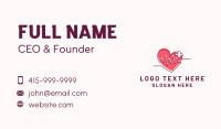 Heart Center Lifeline Business Card Design