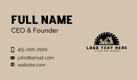 Wood Planer Carpentry Business Card Preview