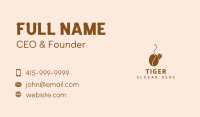 Brown Cat Cafe  Business Card Image Preview