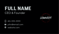 Street Style Wordmark Business Card Image Preview