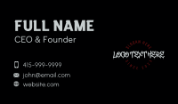 Street Style Wordmark Business Card Preview