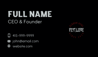 Street Style Wordmark Business Card Image Preview