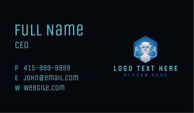 Robot Software Tech Business Card Image Preview