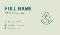 Natural Herbal Leaf Business Card Image Preview
