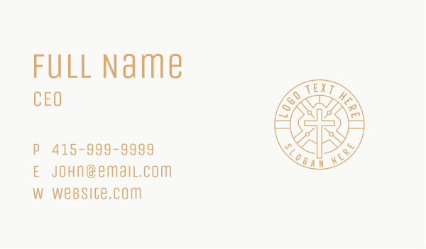 Church Cross Christianity Business Card Design Image Preview