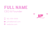 Feminine Handwritten Graffiti Business Card Image Preview