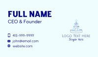 Blue Water Fountain Business Card Design