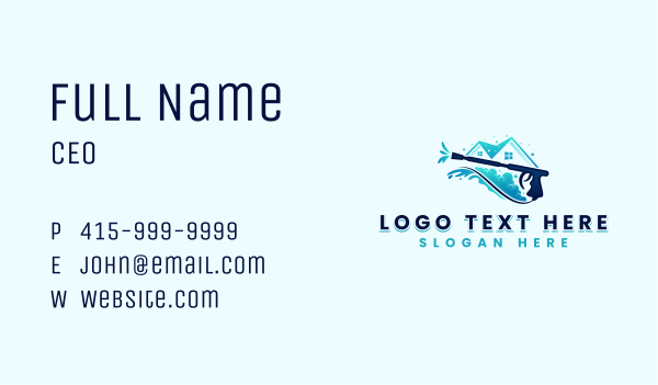 Power Wash Hydro Cleaner Business Card Design Image Preview