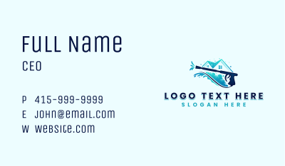 Power Wash Hydro Cleaner Business Card Image Preview